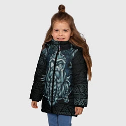 Куртка зимняя для девочки Odinn, цвет: 3D-черный — фото 2