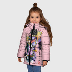 Куртка зимняя для девочки JoJo Bizarre Adventure, цвет: 3D-светло-серый — фото 2