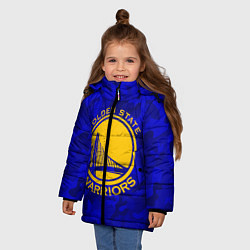 Куртка зимняя для девочки GOLDEN STATE WARRIORS, цвет: 3D-черный — фото 2