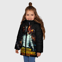 Куртка зимняя для девочки PUBG Lite, цвет: 3D-черный — фото 2