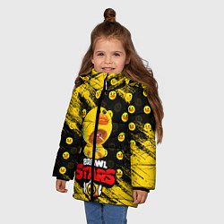 Куртка зимняя для девочки BRAWL STARS SALLY LEON, цвет: 3D-красный — фото 2