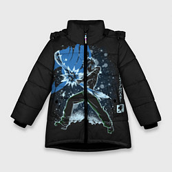 Куртка зимняя для девочки Хвост Феи, цвет: 3D-черный