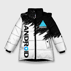 Куртка зимняя для девочки DETROIT BECOME HUMAN, цвет: 3D-черный