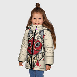 Куртка зимняя для девочки Princess Mononoke, цвет: 3D-светло-серый — фото 2