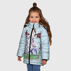 Куртка зимняя для девочки Princess Mononoke, цвет: 3D-черный — фото 2