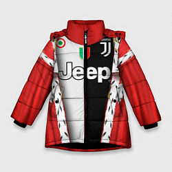 Куртка зимняя для девочки King Juventus, цвет: 3D-черный