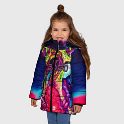 Куртка зимняя для девочки CS GO hyper beast IMBA, цвет: 3D-черный — фото 2