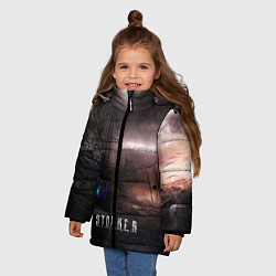 Куртка зимняя для девочки STALKER GAME, цвет: 3D-светло-серый — фото 2