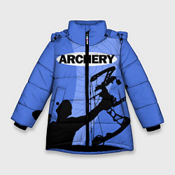 Куртка зимняя для девочки Archery, цвет: 3D-черный