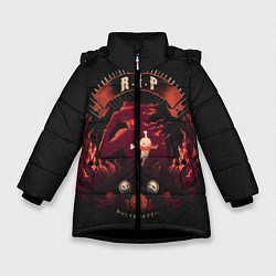 Куртка зимняя для девочки One Piece, цвет: 3D-черный