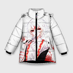 Куртка зимняя для девочки Сузуя Джузо, цвет: 3D-черный
