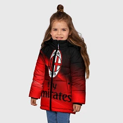 Куртка зимняя для девочки Милан, цвет: 3D-черный — фото 2