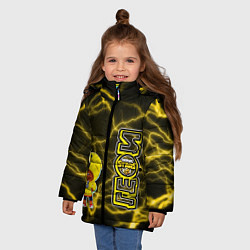 Куртка зимняя для девочки Brawl Stars leon sally, цвет: 3D-красный — фото 2