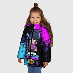 Куртка зимняя для девочки BRAWL STARS BIBI, цвет: 3D-красный — фото 2