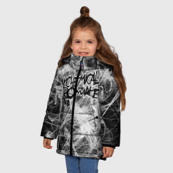 Куртка зимняя для девочки MY CHEMICAL ROMANCE, цвет: 3D-черный — фото 2