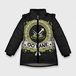 Куртка зимняя для девочки Apex Legends Octane, цвет: 3D-светло-серый