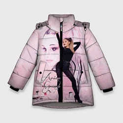 Куртка зимняя для девочки Ariana Grande, цвет: 3D-светло-серый