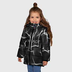 Куртка зимняя для девочки LINEAGE 2, цвет: 3D-черный — фото 2
