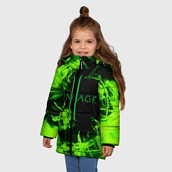 Куртка зимняя для девочки LINEAGE 2, цвет: 3D-светло-серый — фото 2