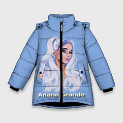 Куртка зимняя для девочки Ariana Grande Ариана Гранде, цвет: 3D-черный