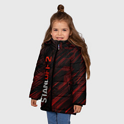 Куртка зимняя для девочки STANDOFF 2, цвет: 3D-черный — фото 2