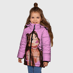 Куртка зимняя для девочки Ariana Grande Ариана Гранде, цвет: 3D-светло-серый — фото 2