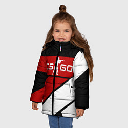 Куртка зимняя для девочки CS GO, цвет: 3D-черный — фото 2
