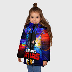 Куртка зимняя для девочки Brawl Stars - Crow, цвет: 3D-черный — фото 2