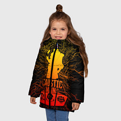 Куртка зимняя для девочки Apex Legends Caustic Main, цвет: 3D-черный — фото 2