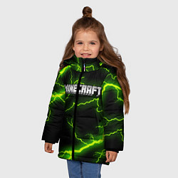 Куртка зимняя для девочки MINECRAFT STORM, цвет: 3D-светло-серый — фото 2