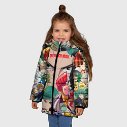 Куртка зимняя для девочки Ванпанчмен, цвет: 3D-черный — фото 2