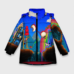 Куртка зимняя для девочки TERRARIA GAME, цвет: 3D-красный