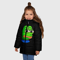 Куртка зимняя для девочки Frog, цвет: 3D-красный — фото 2