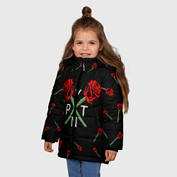 Куртка зимняя для девочки Payton Moormeier, цвет: 3D-красный — фото 2