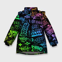 Куртка зимняя для девочки BILLIE EILISH, цвет: 3D-светло-серый