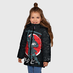 Куртка зимняя для девочки Регби Япония, 2019, цвет: 3D-красный — фото 2