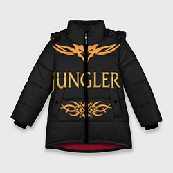 Куртка зимняя для девочки Jungler, цвет: 3D-красный