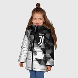 Куртка зимняя для девочки JUVENTUS, цвет: 3D-черный — фото 2