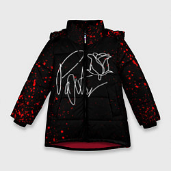 Куртка зимняя для девочки Payton Moormeier: Black Style, цвет: 3D-красный