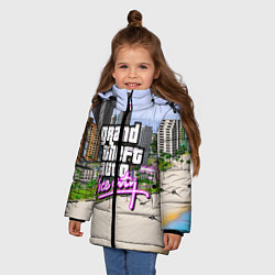 Куртка зимняя для девочки GTA REDUX 2020, цвет: 3D-светло-серый — фото 2
