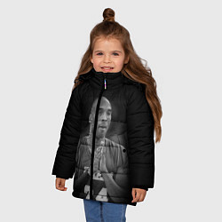 Куртка зимняя для девочки Коби Брайант, цвет: 3D-черный — фото 2