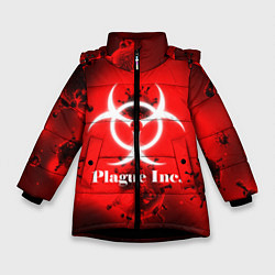 Куртка зимняя для девочки PLAGUE INC, цвет: 3D-черный