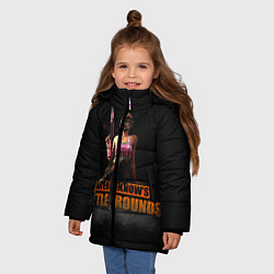 Куртка зимняя для девочки Pubg, цвет: 3D-черный — фото 2