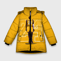 Куртка зимняя для девочки Kobe Bryant, цвет: 3D-черный