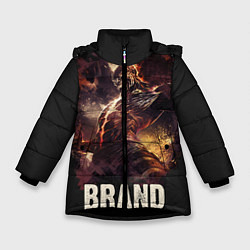 Куртка зимняя для девочки Brand, цвет: 3D-черный