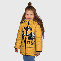 Куртка зимняя для девочки Раздвинь границы, цвет: 3D-черный — фото 2