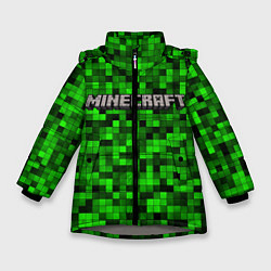 Зимняя куртка для девочки MINECRAFT CREEPER КАПЮШОН