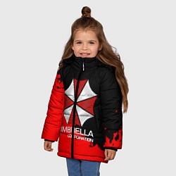 Куртка зимняя для девочки UMBRELLA CORP, цвет: 3D-светло-серый — фото 2