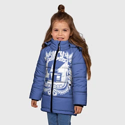 Куртка зимняя для девочки Физфак МГУ, цвет: 3D-светло-серый — фото 2