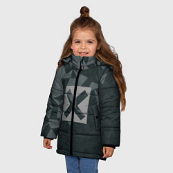 Куртка зимняя для девочки Cross, цвет: 3D-черный — фото 2